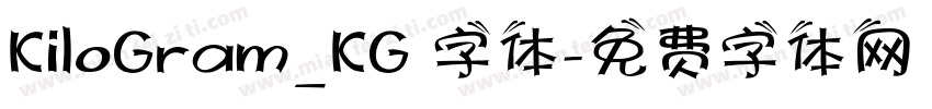 KiloGram_KG 字体字体转换